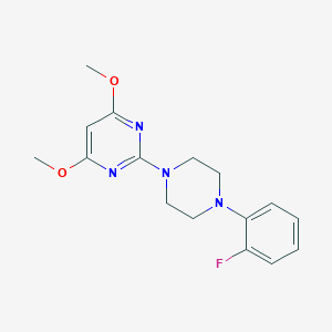 molecular formula C16H19FN4O2 B6446097 2-[4-(2-fluorophenyl)piperazin-1-yl]-4,6-dimethoxypyrimidine CAS No. 2548975-41-1