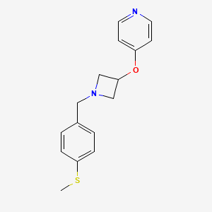 4-[(1-{[4-(methylsulfanyl)phenyl]methyl}azetidin-3-yl)oxy]pyridine