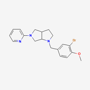 molecular formula C19H22BrN3O B6446225 2-{1-[(3-bromo-4-methoxyphenyl)methyl]-octahydropyrrolo[2,3-c]pyrrol-5-yl}pyridine CAS No. 2548994-52-9