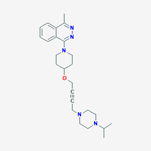 molecular formula C25H35N5O B6446238 1-methyl-4-[4-({4-[4-(propan-2-yl)piperazin-1-yl]but-2-yn-1-yl}oxy)piperidin-1-yl]phthalazine CAS No. 2549005-79-8