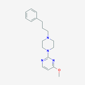 molecular formula C18H24N4O B6446254 4-methoxy-2-[4-(3-phenylpropyl)piperazin-1-yl]pyrimidine CAS No. 2640877-31-0
