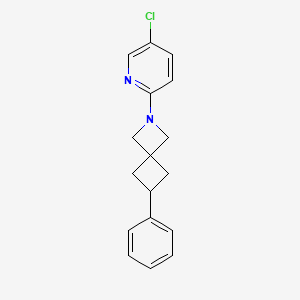 molecular formula C17H17ClN2 B6446259 2-(5-chloropyridin-2-yl)-6-phenyl-2-azaspiro[3.3]heptane CAS No. 2640967-67-3
