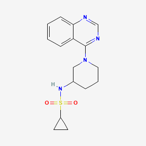 molecular formula C16H20N4O2S B6446362 N-[1-(quinazolin-4-yl)piperidin-3-yl]cyclopropanesulfonamide CAS No. 2549065-11-2