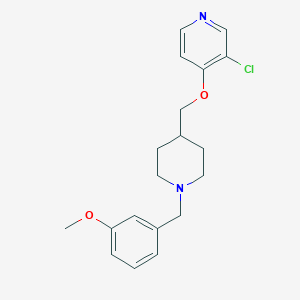 molecular formula C19H23ClN2O2 B6446370 3-chloro-4-({1-[(3-methoxyphenyl)methyl]piperidin-4-yl}methoxy)pyridine CAS No. 2548984-63-8