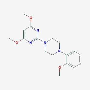 molecular formula C17H22N4O3 B6446386 4,6-dimethoxy-2-[4-(2-methoxyphenyl)piperazin-1-yl]pyrimidine CAS No. 2549017-72-1