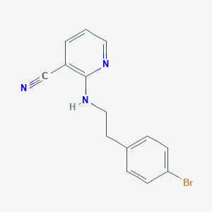 molecular formula C14H12BrN3 B6446511 2-{[2-(4-bromophenyl)ethyl]amino}pyridine-3-carbonitrile CAS No. 2396220-42-9