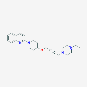 molecular formula C24H32N4O B6446542 2-(4-{[4-(4-ethylpiperazin-1-yl)but-2-yn-1-yl]oxy}piperidin-1-yl)quinoline CAS No. 2549047-32-5