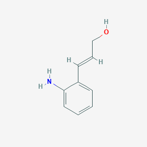 molecular formula C9H11NO B064466 (E)-3-(2-氨基苯基)丙-2-烯-1-醇 CAS No. 195191-58-3
