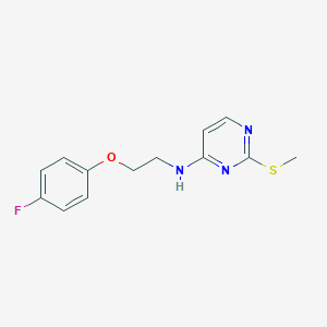 molecular formula C13H14FN3OS B6446639 N-[2-(4-fluorophenoxy)ethyl]-2-(methylsulfanyl)pyrimidin-4-amine CAS No. 2640973-60-8