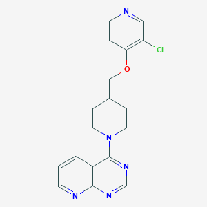 3-chloro-4-[(1-{pyrido[2,3-d]pyrimidin-4-yl}piperidin-4-yl)methoxy]pyridine
