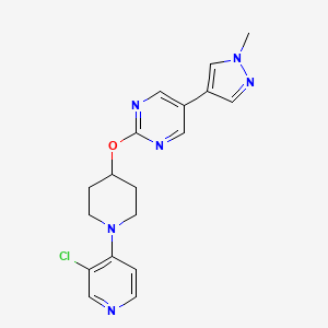 2-{[1-(3-chloropyridin-4-yl)piperidin-4-yl]oxy}-5-(1-methyl-1H-pyrazol-4-yl)pyrimidine