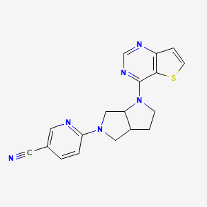 6-(1-{thieno[3,2-d]pyrimidin-4-yl}-octahydropyrrolo[3,4-b]pyrrol-5-yl)pyridine-3-carbonitrile