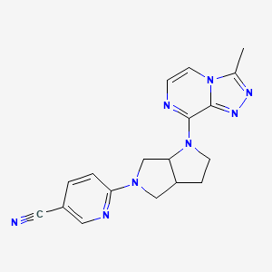 6-(1-{3-methyl-[1,2,4]triazolo[4,3-a]pyrazin-8-yl}-octahydropyrrolo[2,3-c]pyrrol-5-yl)pyridine-3-carbonitrile