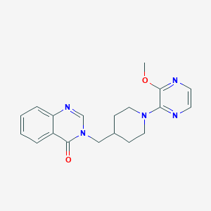 3-{[1-(3-methoxypyrazin-2-yl)piperidin-4-yl]methyl}-3,4-dihydroquinazolin-4-one