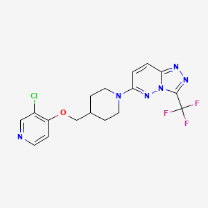 3-chloro-4-({1-[3-(trifluoromethyl)-[1,2,4]triazolo[4,3-b]pyridazin-6-yl]piperidin-4-yl}methoxy)pyridine