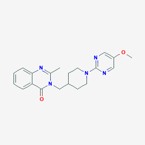 3-{[1-(5-methoxypyrimidin-2-yl)piperidin-4-yl]methyl}-2-methyl-3,4-dihydroquinazolin-4-one