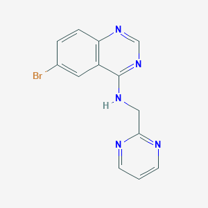 molecular formula C13H10BrN5 B6447176 6-bromo-N-[(pyrimidin-2-yl)methyl]quinazolin-4-amine CAS No. 2549033-88-5