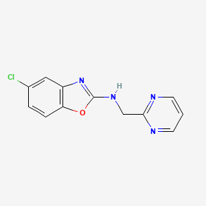 molecular formula C12H9ClN4O B6447182 5-chloro-N-[(pyrimidin-2-yl)methyl]-1,3-benzoxazol-2-amine CAS No. 2549063-98-9