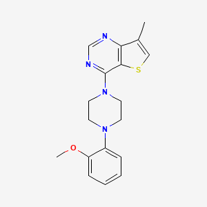 molecular formula C18H20N4OS B6447225 1-(2-methoxyphenyl)-4-{7-methylthieno[3,2-d]pyrimidin-4-yl}piperazine CAS No. 2548979-50-4