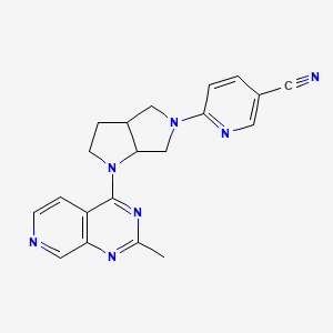 molecular formula C20H19N7 B6447257 6-(1-{2-methylpyrido[3,4-d]pyrimidin-4-yl}-octahydropyrrolo[2,3-c]pyrrol-5-yl)pyridine-3-carbonitrile CAS No. 2640829-06-5