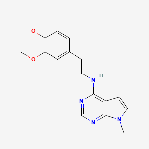 molecular formula C17H20N4O2 B6447341 N-[2-(3,4-dimethoxyphenyl)ethyl]-7-methyl-7H-pyrrolo[2,3-d]pyrimidin-4-amine CAS No. 2548979-91-3