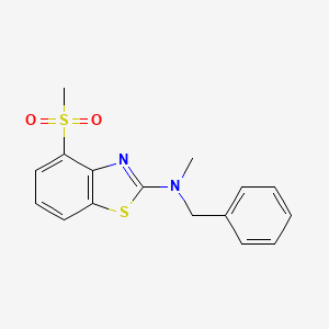 B6447658 N-benzyl-4-methanesulfonyl-N-methyl-1,3-benzothiazol-2-amine CAS No. 2549063-89-8