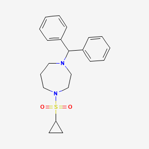1-(cyclopropanesulfonyl)-4-(diphenylmethyl)-1,4-diazepane