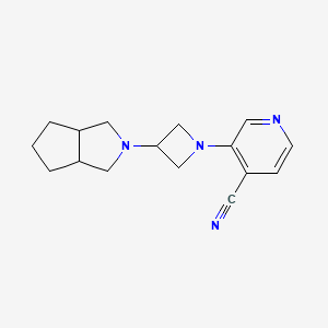 molecular formula C16H20N4 B6447793 3-(3-{octahydrocyclopenta[c]pyrrol-2-yl}azetidin-1-yl)pyridine-4-carbonitrile CAS No. 2640954-58-9