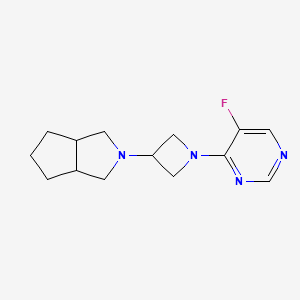 molecular formula C14H19FN4 B6447811 5-fluoro-4-(3-{octahydrocyclopenta[c]pyrrol-2-yl}azetidin-1-yl)pyrimidine CAS No. 2549011-34-7