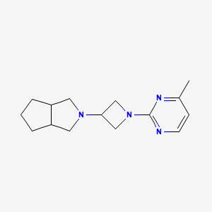 molecular formula C15H22N4 B6447887 4-methyl-2-(3-{octahydrocyclopenta[c]pyrrol-2-yl}azetidin-1-yl)pyrimidine CAS No. 2549050-26-0