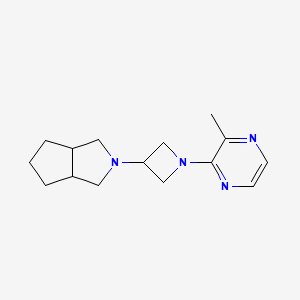 molecular formula C15H22N4 B6447894 2-methyl-3-(3-{octahydrocyclopenta[c]pyrrol-2-yl}azetidin-1-yl)pyrazine CAS No. 2640896-07-5