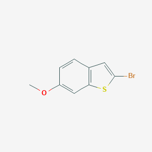 molecular formula C9H7BrOS B064479 2-Bromo-6-methoxybenzo[b]thiophene CAS No. 183133-90-6