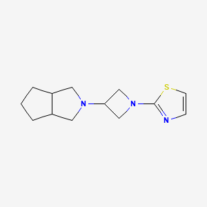 molecular formula C13H19N3S B6447915 2-(3-{octahydrocyclopenta[c]pyrrol-2-yl}azetidin-1-yl)-1,3-thiazole CAS No. 2640891-76-3