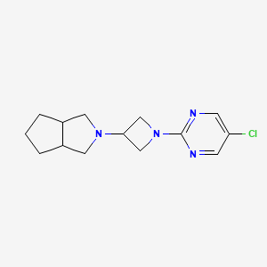 molecular formula C14H19ClN4 B6447950 5-chloro-2-(3-{octahydrocyclopenta[c]pyrrol-2-yl}azetidin-1-yl)pyrimidine CAS No. 2548992-09-0