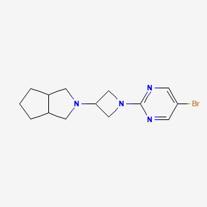 molecular formula C14H19BrN4 B6447973 5-bromo-2-(3-{octahydrocyclopenta[c]pyrrol-2-yl}azetidin-1-yl)pyrimidine CAS No. 2549013-02-5
