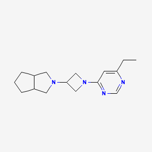 molecular formula C16H24N4 B6448007 4-ethyl-6-(3-{octahydrocyclopenta[c]pyrrol-2-yl}azetidin-1-yl)pyrimidine CAS No. 2549044-94-0