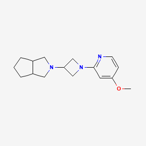 molecular formula C16H23N3O B6448017 4-methoxy-2-(3-{octahydrocyclopenta[c]pyrrol-2-yl}azetidin-1-yl)pyridine CAS No. 2640822-25-7