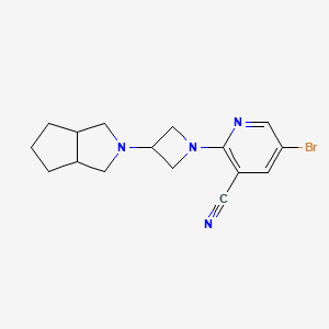 molecular formula C16H19BrN4 B6448030 5-bromo-2-(3-{octahydrocyclopenta[c]pyrrol-2-yl}azetidin-1-yl)pyridine-3-carbonitrile CAS No. 2640961-54-0