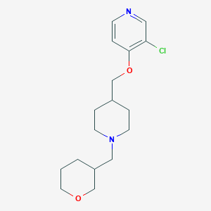 3-chloro-4-({1-[(oxan-3-yl)methyl]piperidin-4-yl}methoxy)pyridine