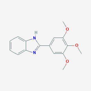 molecular formula C16H16N2O3 B064481 2-(3,4,5-trimethoxyphenyl)-1H-benzimidazole CAS No. 175714-45-1