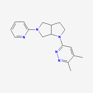 molecular formula C17H21N5 B6448218 3,4-dimethyl-6-[5-(pyridin-2-yl)-octahydropyrrolo[3,4-b]pyrrol-1-yl]pyridazine CAS No. 2548993-33-3
