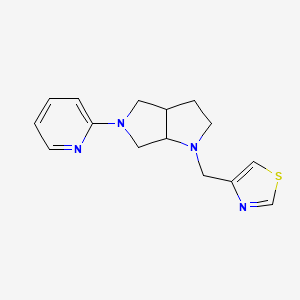 molecular formula C15H18N4S B6448226 2-{1-[(1,3-thiazol-4-yl)methyl]-octahydropyrrolo[2,3-c]pyrrol-5-yl}pyridine CAS No. 2549048-23-7