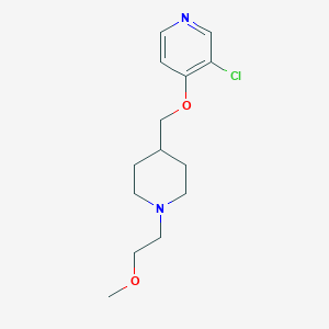 molecular formula C14H21ClN2O2 B6448238 3-chloro-4-{[1-(2-methoxyethyl)piperidin-4-yl]methoxy}pyridine CAS No. 2640969-43-1