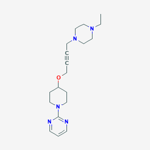 molecular formula C19H29N5O B6448259 2-(4-{[4-(4-ethylpiperazin-1-yl)but-2-yn-1-yl]oxy}piperidin-1-yl)pyrimidine CAS No. 2549032-62-2
