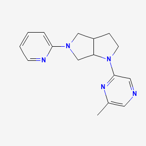 molecular formula C16H19N5 B6448266 2-methyl-6-[5-(pyridin-2-yl)-octahydropyrrolo[3,4-b]pyrrol-1-yl]pyrazine CAS No. 2548977-14-4