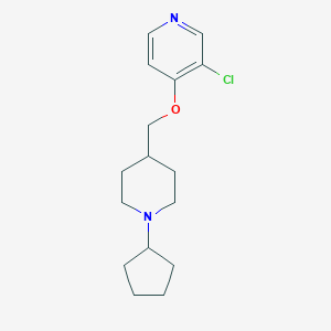 3-chloro-4-[(1-cyclopentylpiperidin-4-yl)methoxy]pyridine