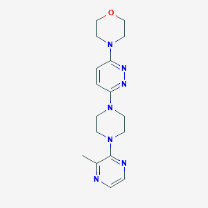 molecular formula C17H23N7O B6448451 4-{6-[4-(3-methylpyrazin-2-yl)piperazin-1-yl]pyridazin-3-yl}morpholine CAS No. 2549007-61-4