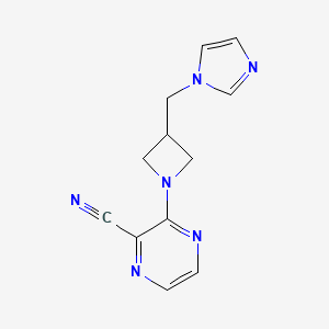 3-{3-[(1H-imidazol-1-yl)methyl]azetidin-1-yl}pyrazine-2-carbonitrile