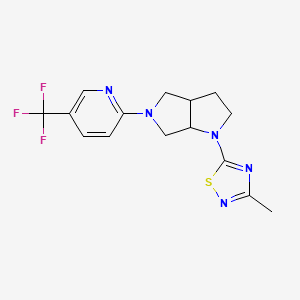 2-[1-(3-methyl-1,2,4-thiadiazol-5-yl)-octahydropyrrolo[2,3-c]pyrrol-5-yl]-5-(trifluoromethyl)pyridine