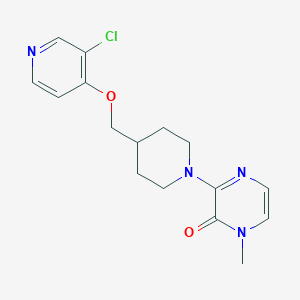 3-(4-{[(3-chloropyridin-4-yl)oxy]methyl}piperidin-1-yl)-1-methyl-1,2-dihydropyrazin-2-one